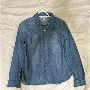 Old Navy Blue Jean shirt size XS
